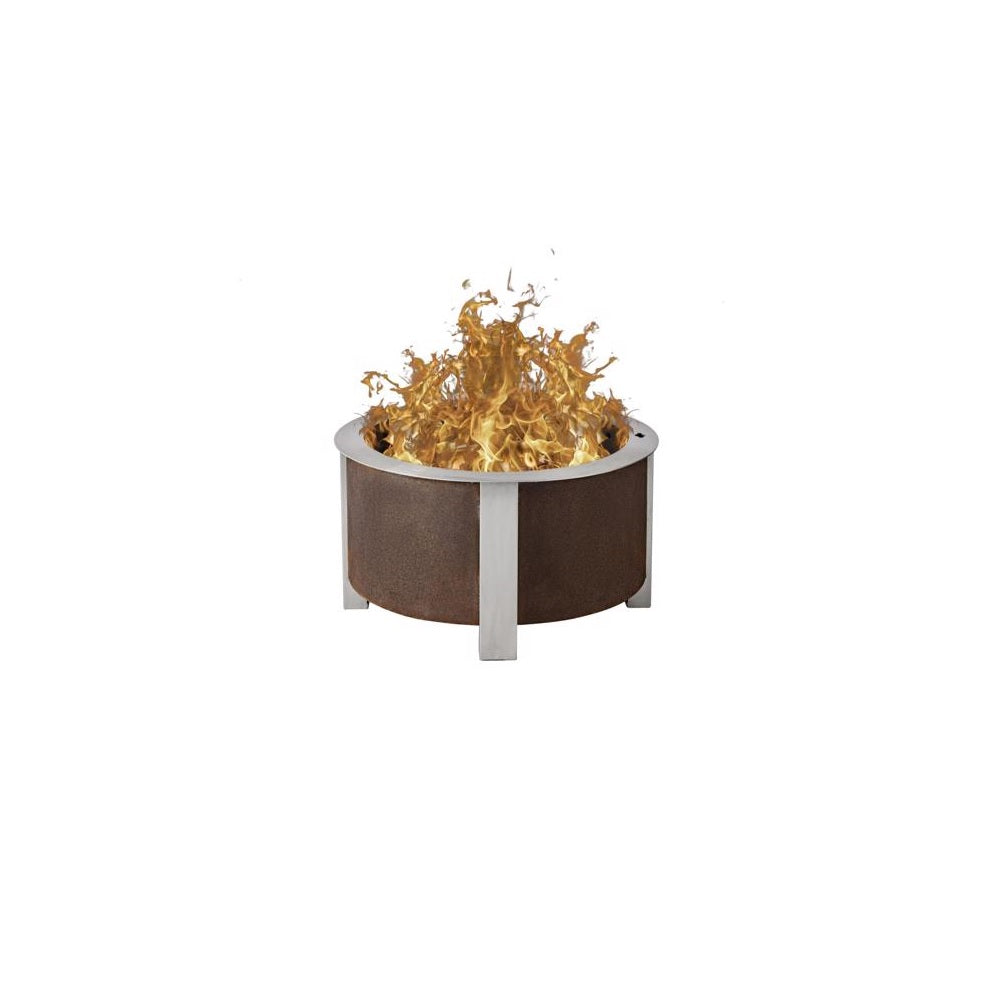 Breeo BR-X24P Round Wood Fire Pit, 14.75 Inch