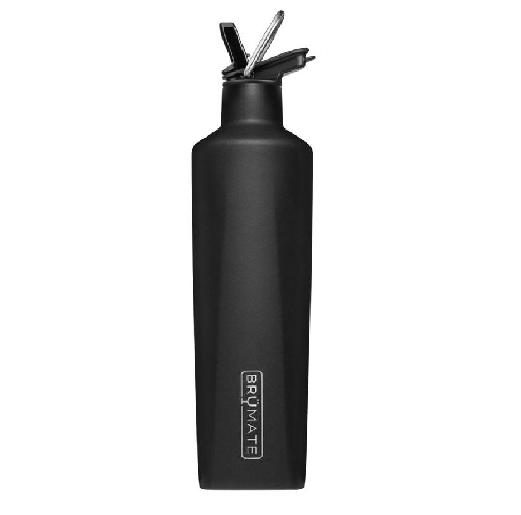 BruMate DWRH25MBK Hydration Bottle, Alloy/Stainless Steel