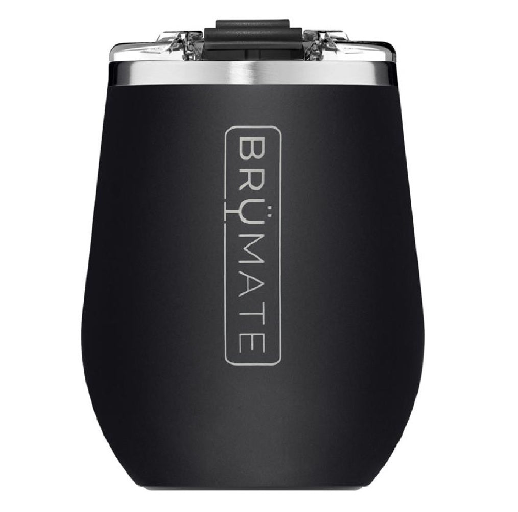 BruMate DWUC14MBK Wine Tumbler with Lid, Alloy/Stainless Steel