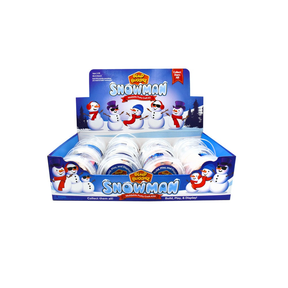 Build Buddiez 25000 Snowman Craft Kit, Assorted Colors