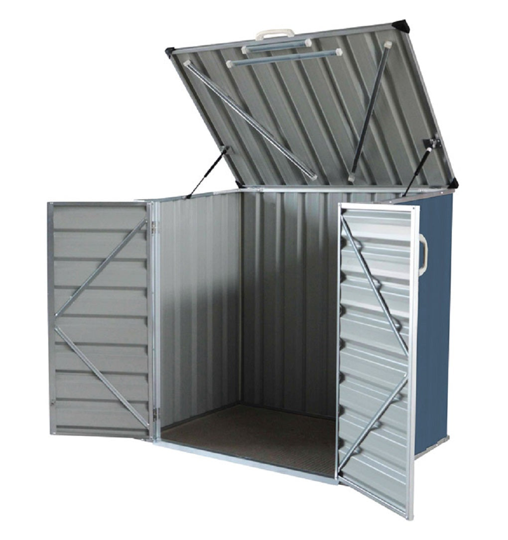 Build-Well BW0503HSH-GY Galvanized Steel Storage Shed, Grey