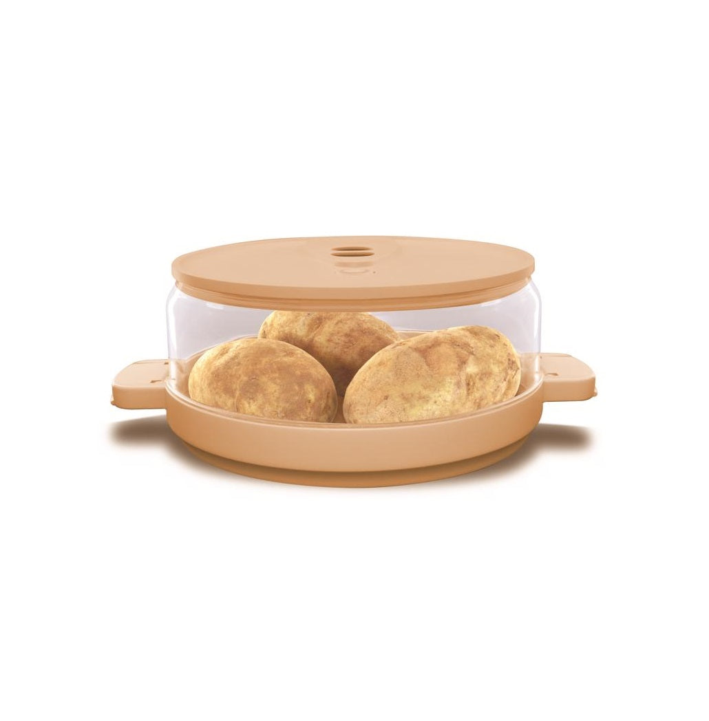 BulbHead 16274-8 Yummy Can Microwave Potato Cooker, Sand