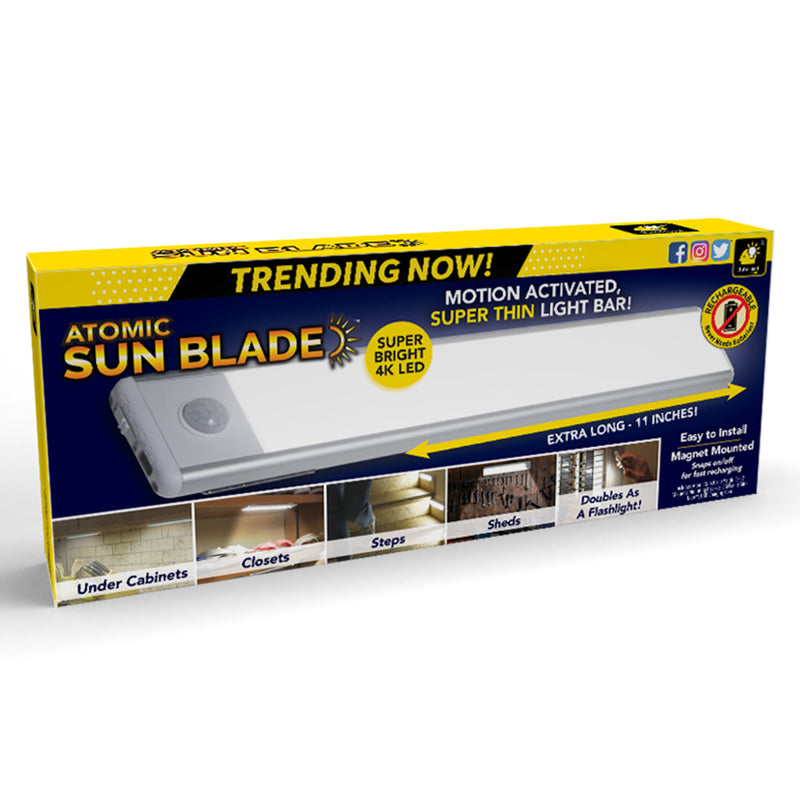 Bulbhead 14647-12 Atomic Sun Blade  Rechargeable Light Bar, White