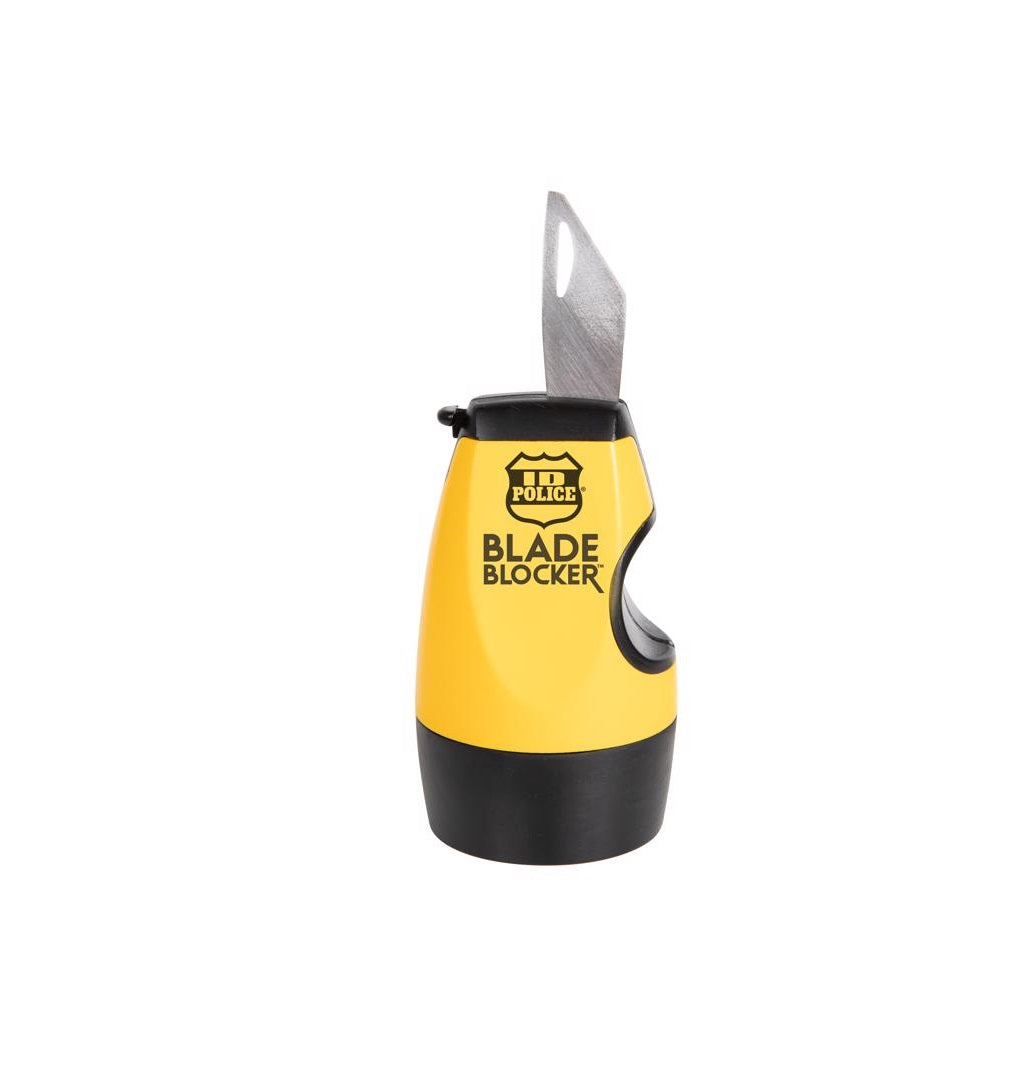 Bulbhead 16273-8 Blade Blocker ID Guard Stamp Roller/Box Opener, Black/Yellow