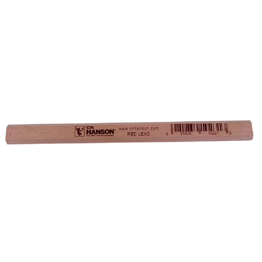 C.H. Hanson 10231 Red Lead Carpenter Pencil, Cedar Wood, 7 Inch