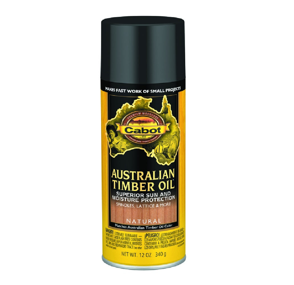 Cabot 140.0003400.076 Smooth Australian Timber Oil Spray, 12 Oz
