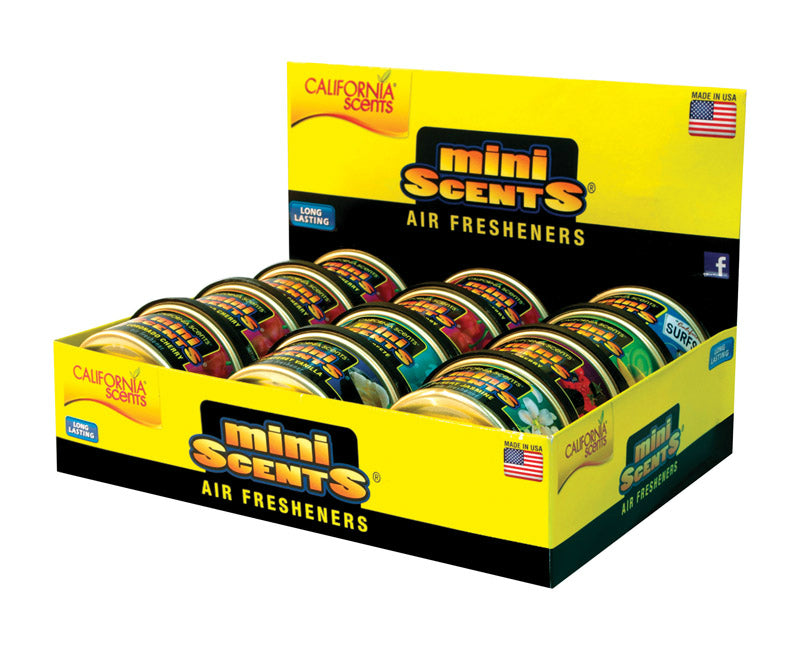 California Scents E301237600 Mini Scents Air Freshener, 12 Pack