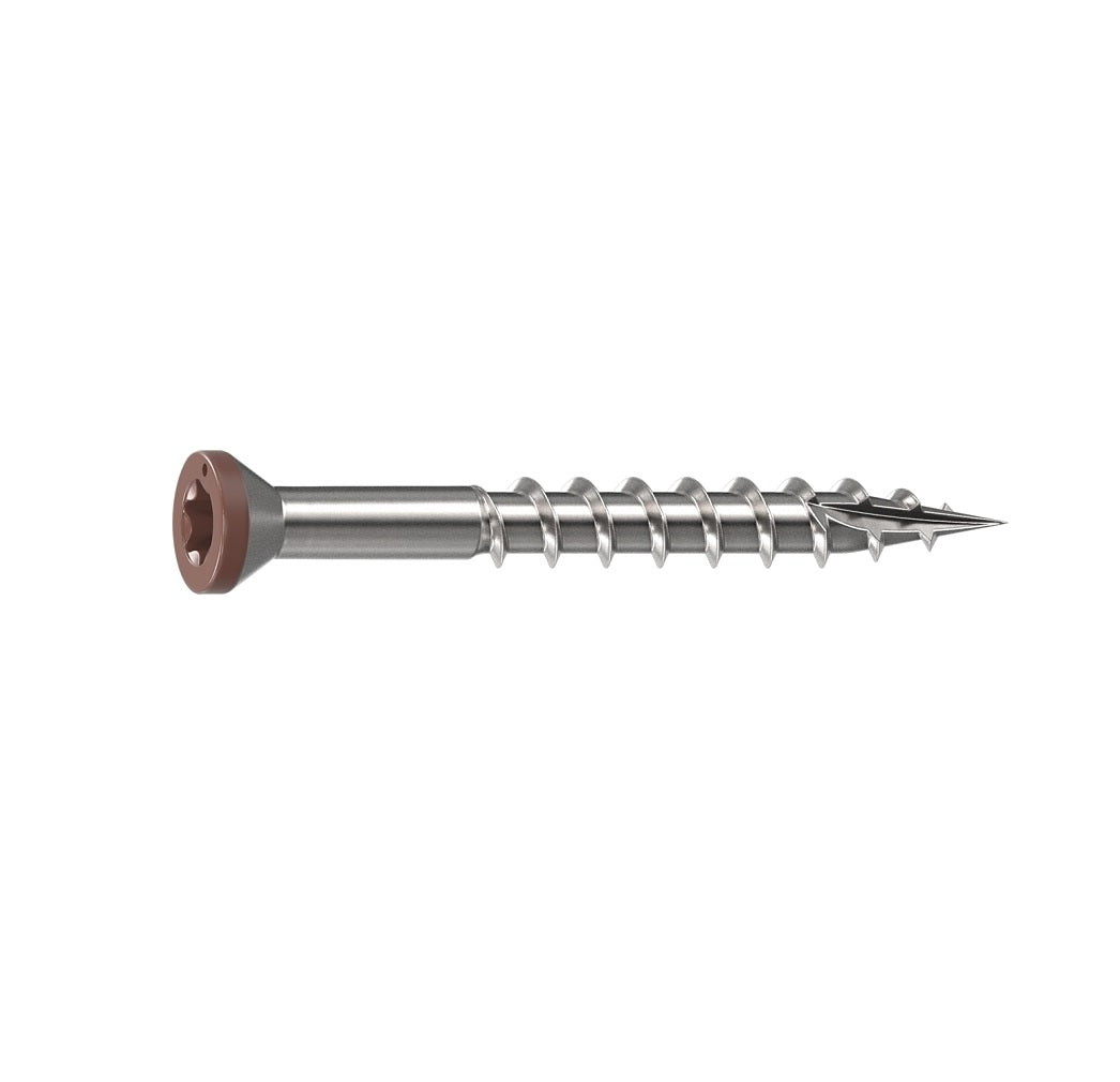 Camo 0353000BS Deck Screw, Trim Head, Star Drive, Sharp