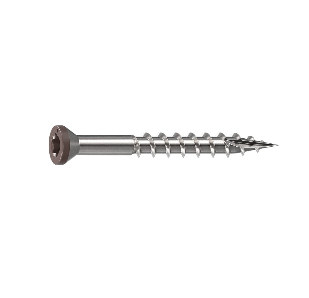 Camo 0353000DS Deck Screw, Trim Head, Star Drive, Sharp