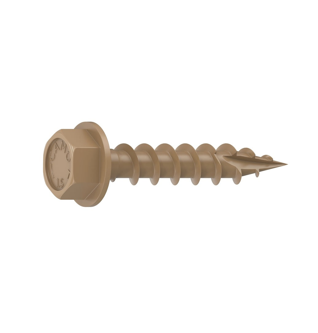 Camo 0364094 Structural Screw, Hex Drive, Sharp Point