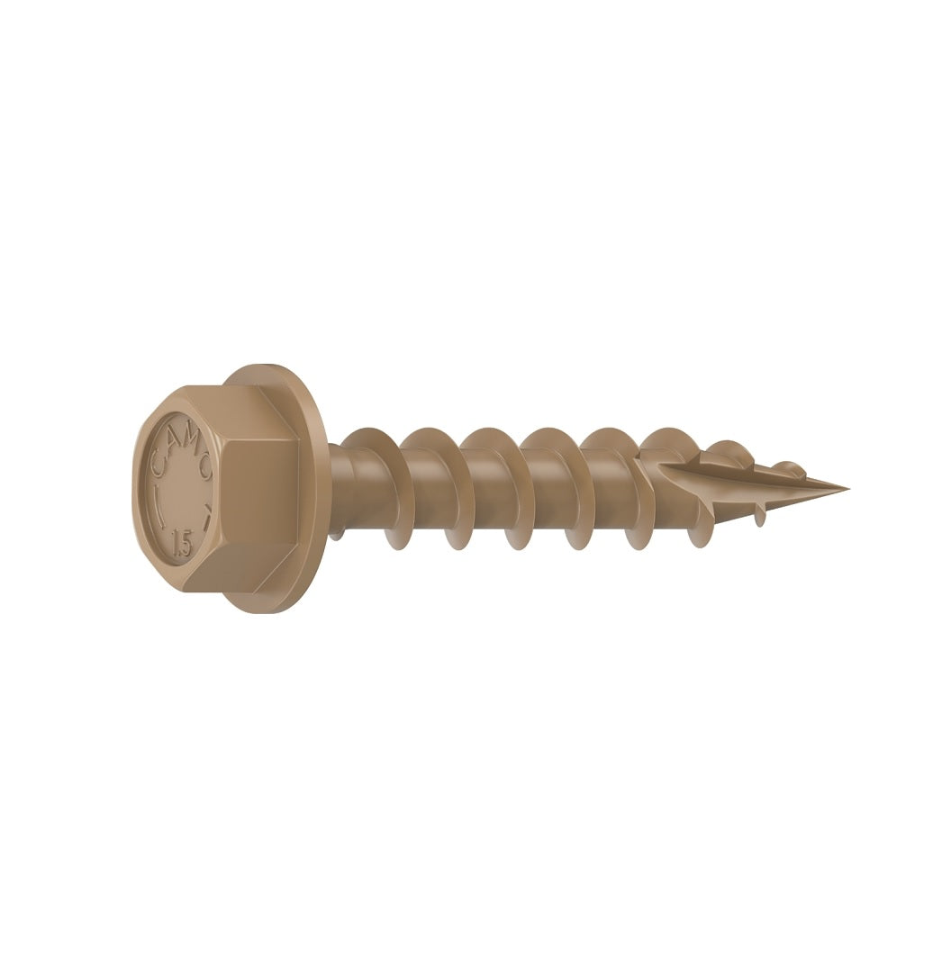 Camo 0364090 Structural Screw, Hex Drive, Sharp Point