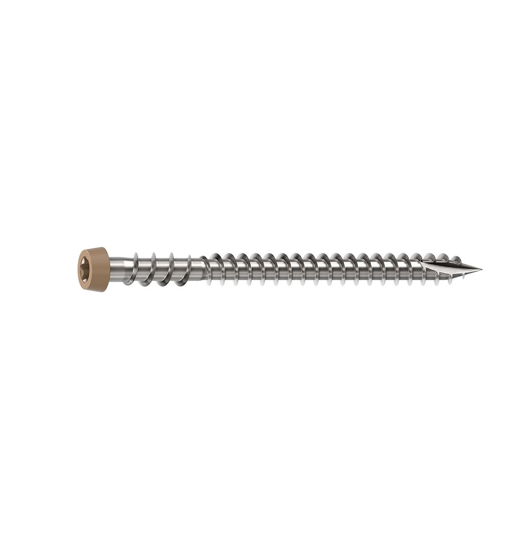 Camo 0367158TS Deck Screw, Trim Head, Star Drive