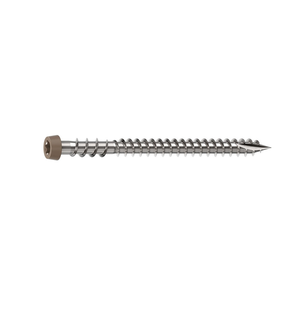 Camo 0367158WS Deck Screw, Trim Head, Star Drive