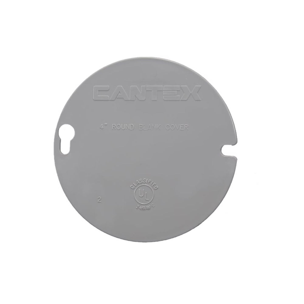 Cantex EZYKL Round Blank Cover, Gray