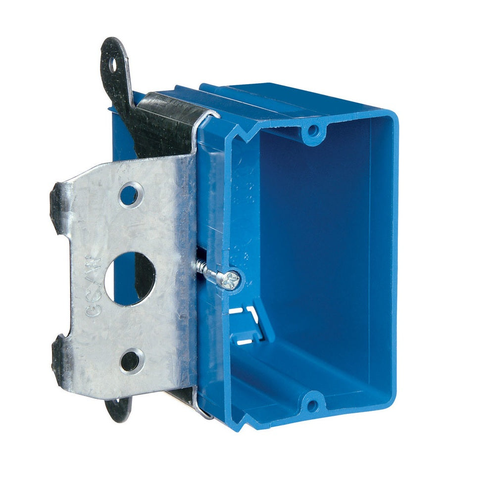 Carlon B121ADJ Pvc Adjustable Switch Box, 1 Gang, 3-3/8" depth x 3-7/8" x 3-3/4"