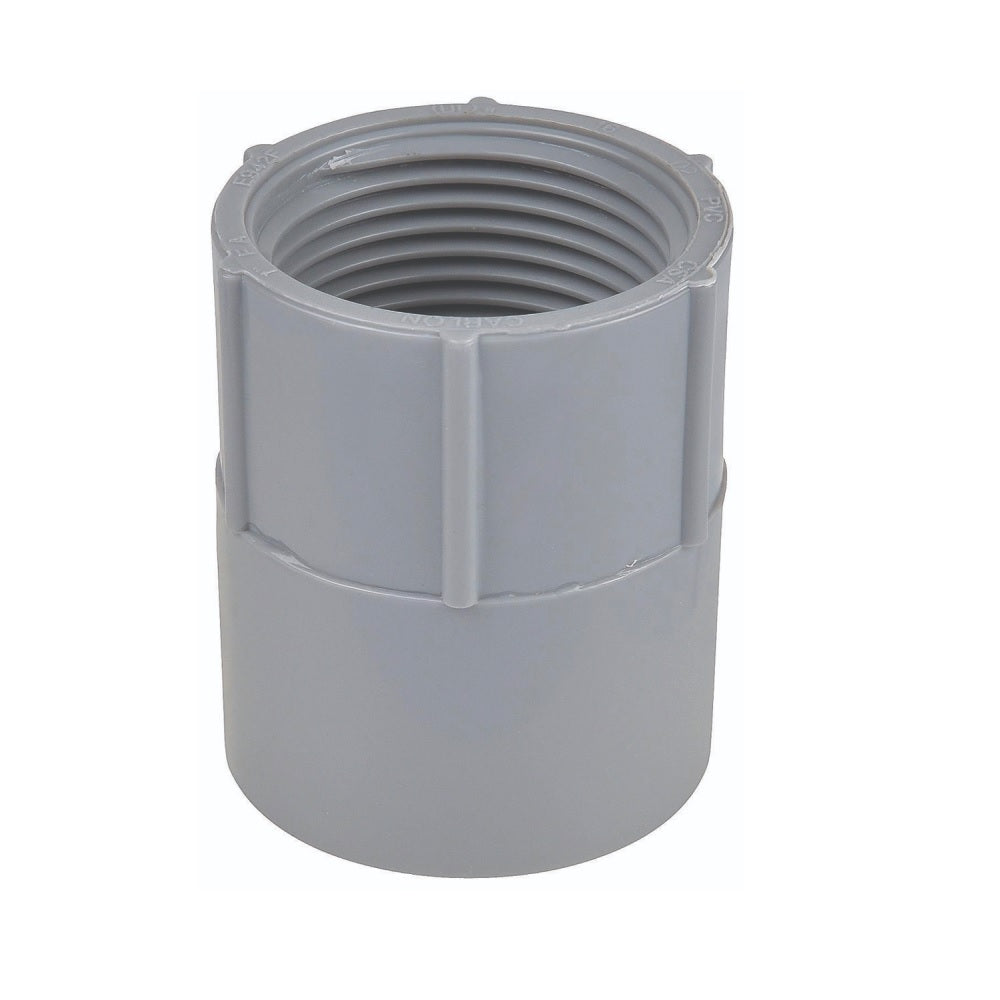 Carlon E942FR-CTN Conduit Adapter, Gray, PVC