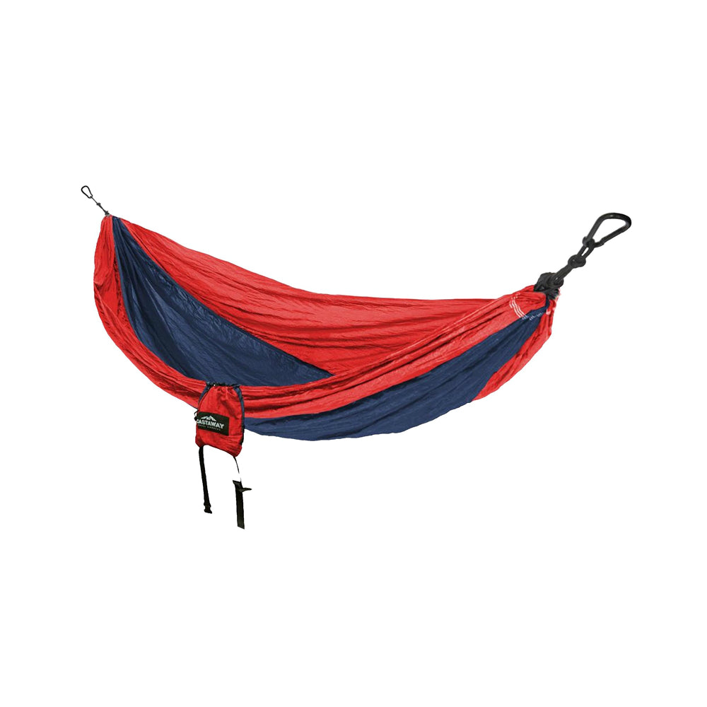 Castaway PA-7029MP4 Parachute Bag Hammock, Red and Navy, Nylon, 9'