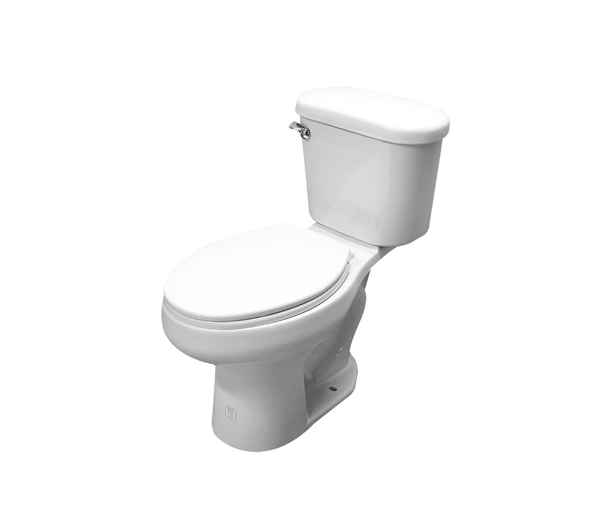Cato J6052011120 Toilet, Elongated Bowl, White, 1.28 gpf