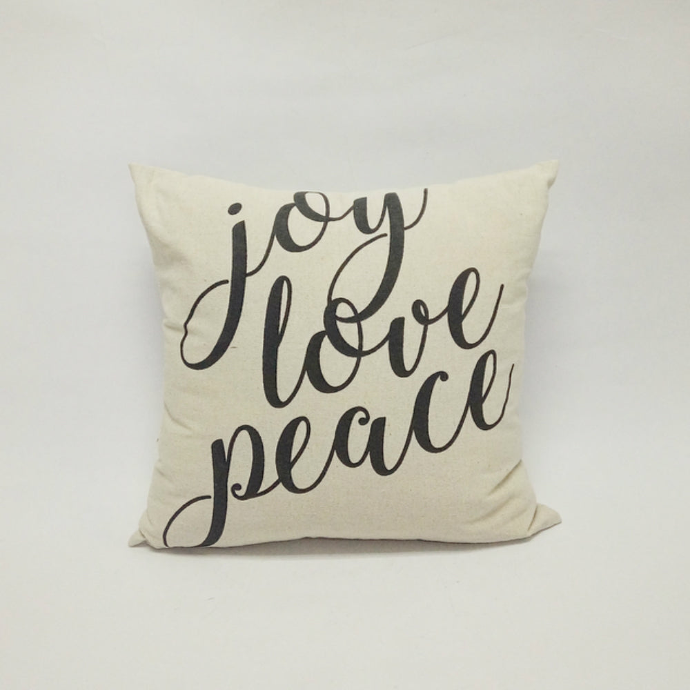 Celebrations AXF1315 Joy, Love, Peace Pillow, Fabric