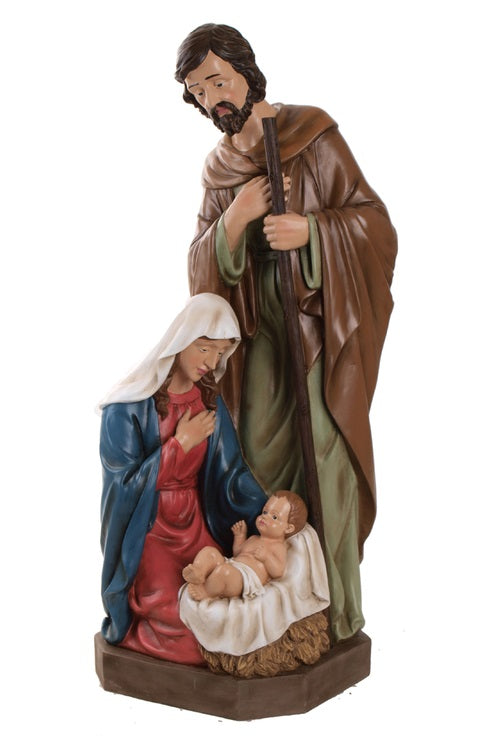 Celebrations B9160561 Holy Family Christmas Figurine, Multicolored, Resin