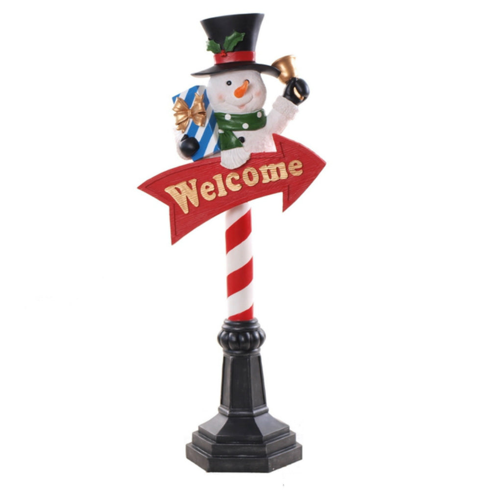 Celebrations B9180786 Porch Snowman Christmas Decor, 36 In