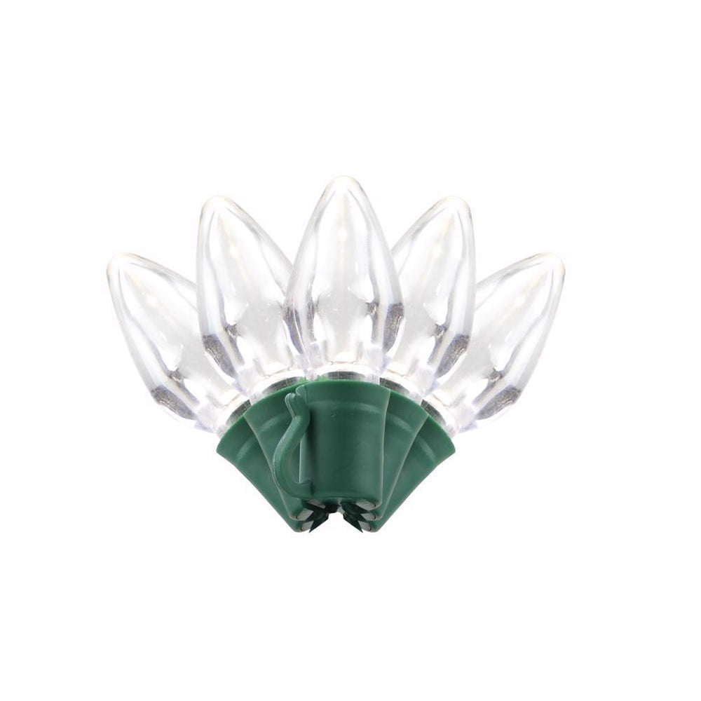 Celebrations C750TWWA Platinum LED C7 String Christmas Lights, 25 Feet