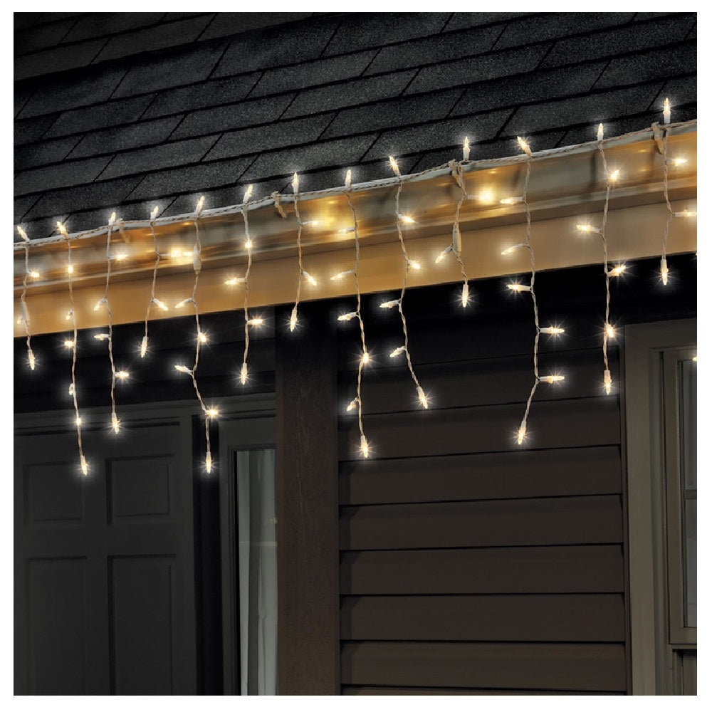 Celebrations 40760-71 Christmas Icicle LED Mini Light Set, Warm White