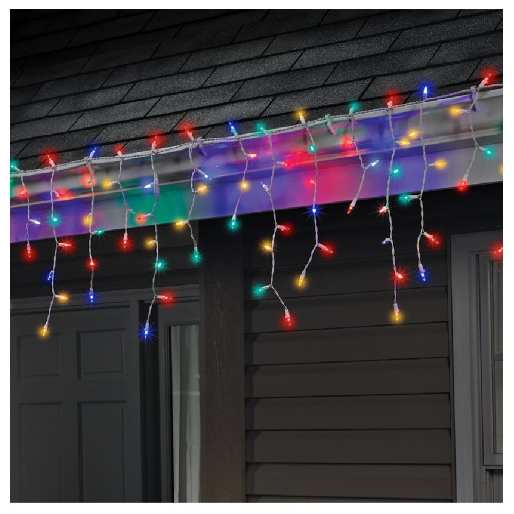 Celebrations 40762-71 Christmas Icicle LED Mini Light Set, Multicolored