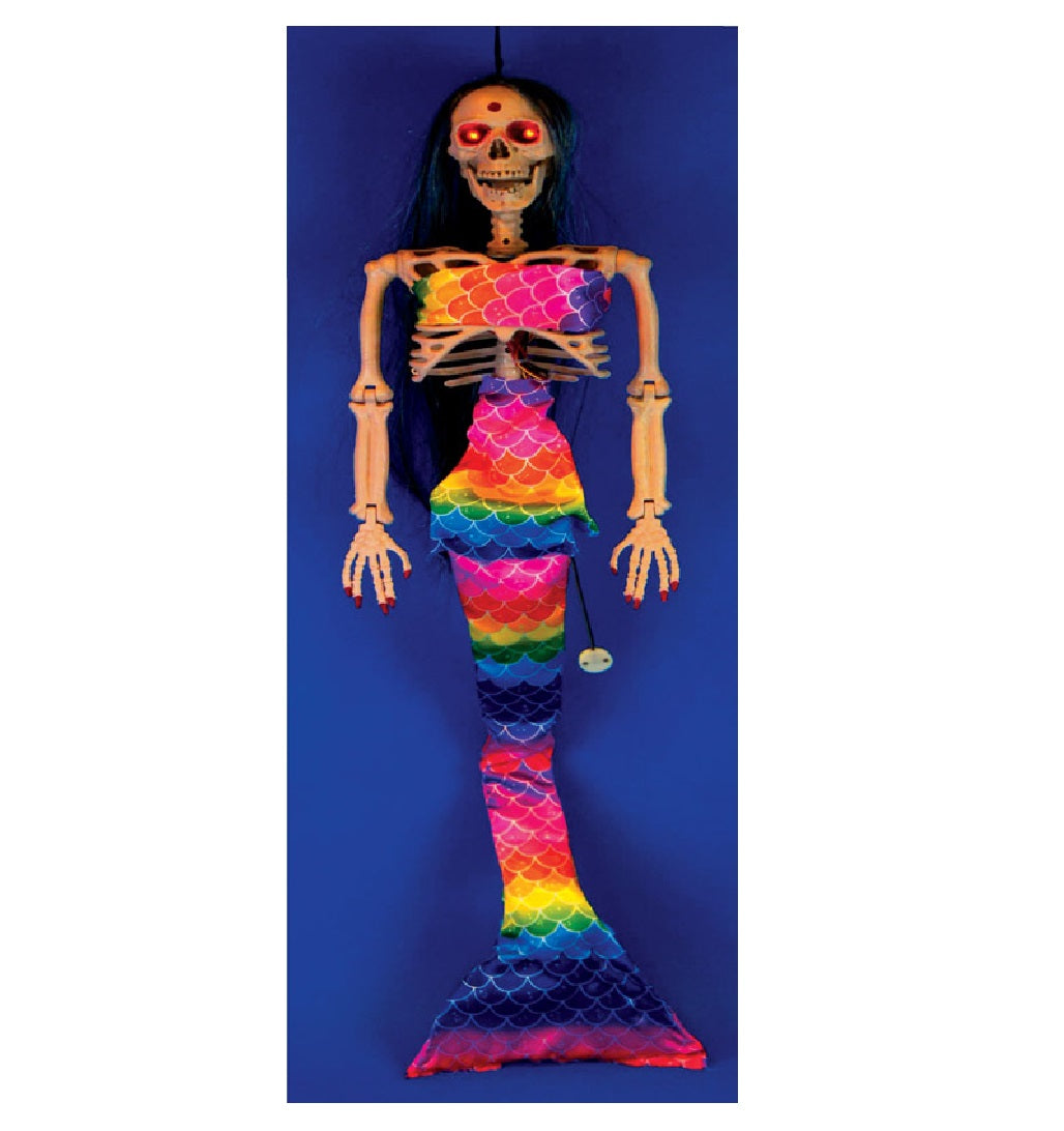 Celebrations H1S0W518 Motion Activated Halloween Mermaid Skeleton