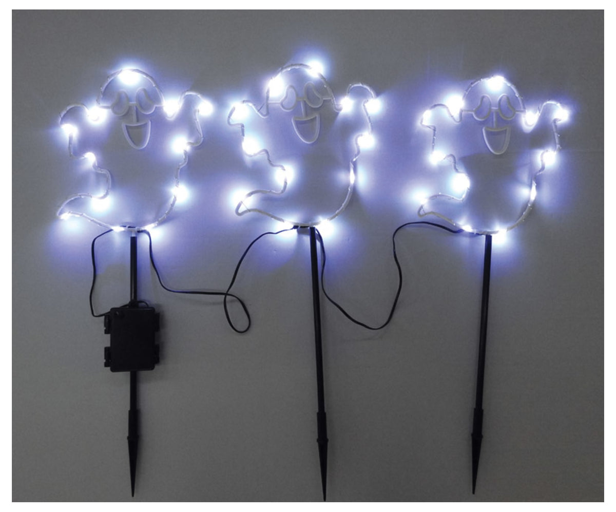Celebrations 38121-71 Halloween Ghost Pathway Lights, 36 Lights