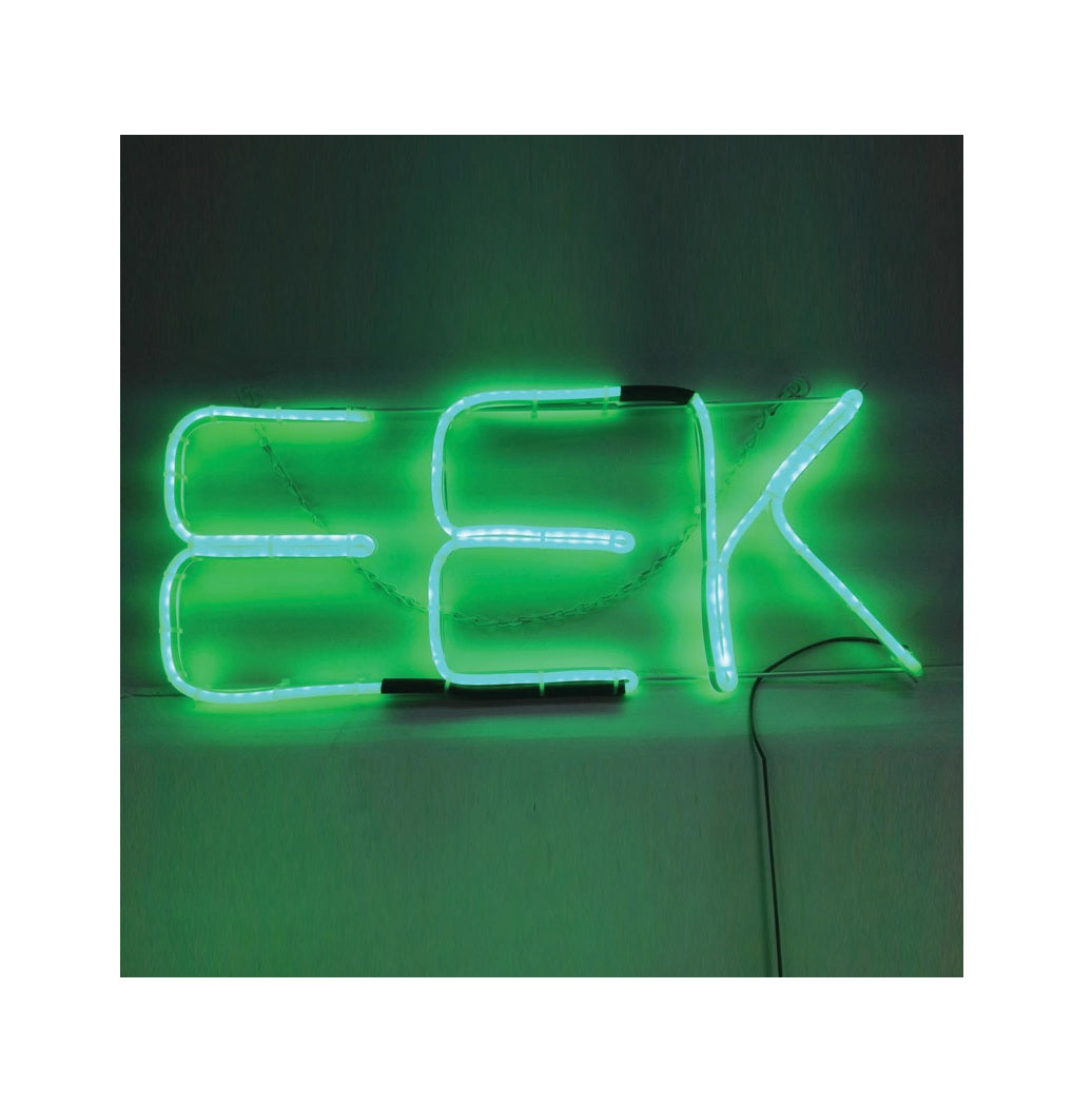 Celebrations 38751-71 Halloween LED EEK Decorative Light, Green