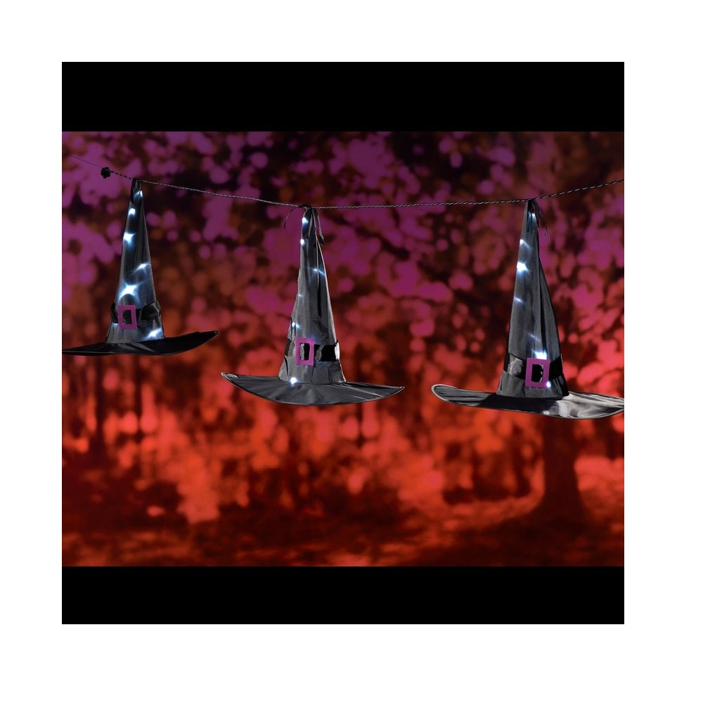 Celebrations 30045-71 Halloween LED Prelit Witch Hats Lights