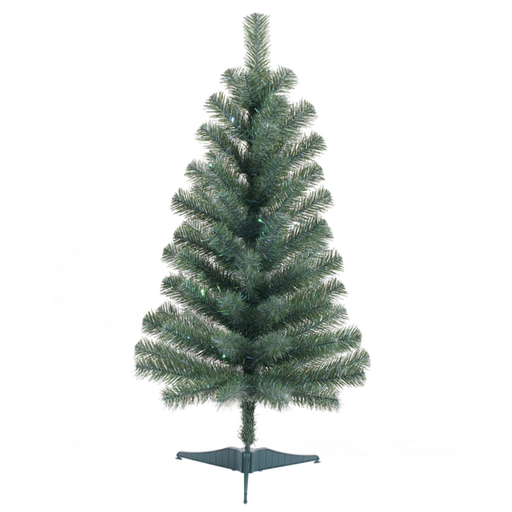 Celebrations J30-78 Irridescent Tinsel Christmas Tree, 3 Ft