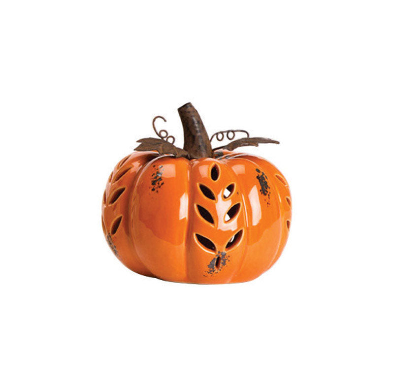 Celebrations JK77658ACE Halloween Pumpkin Fall Decoration, 6.5" x 6.77"