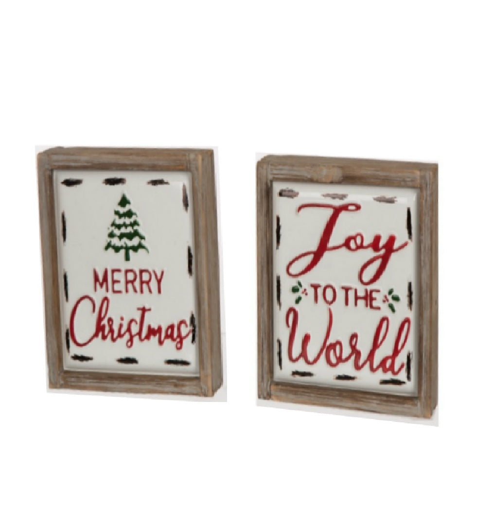 Celebrations JK48713 Enamel Christmas Wall Art, Multicolored