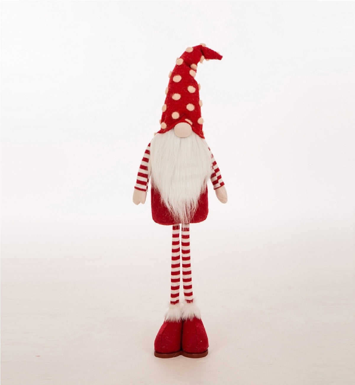 Celebrations JK47364 Standing Santa Christmas Gnome Figure, Red/White