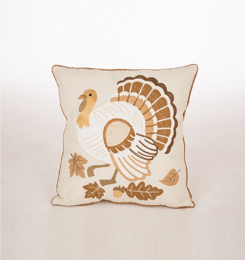 Celebrations JK48843 Turkey Pillow Fall Decoration, Fabric