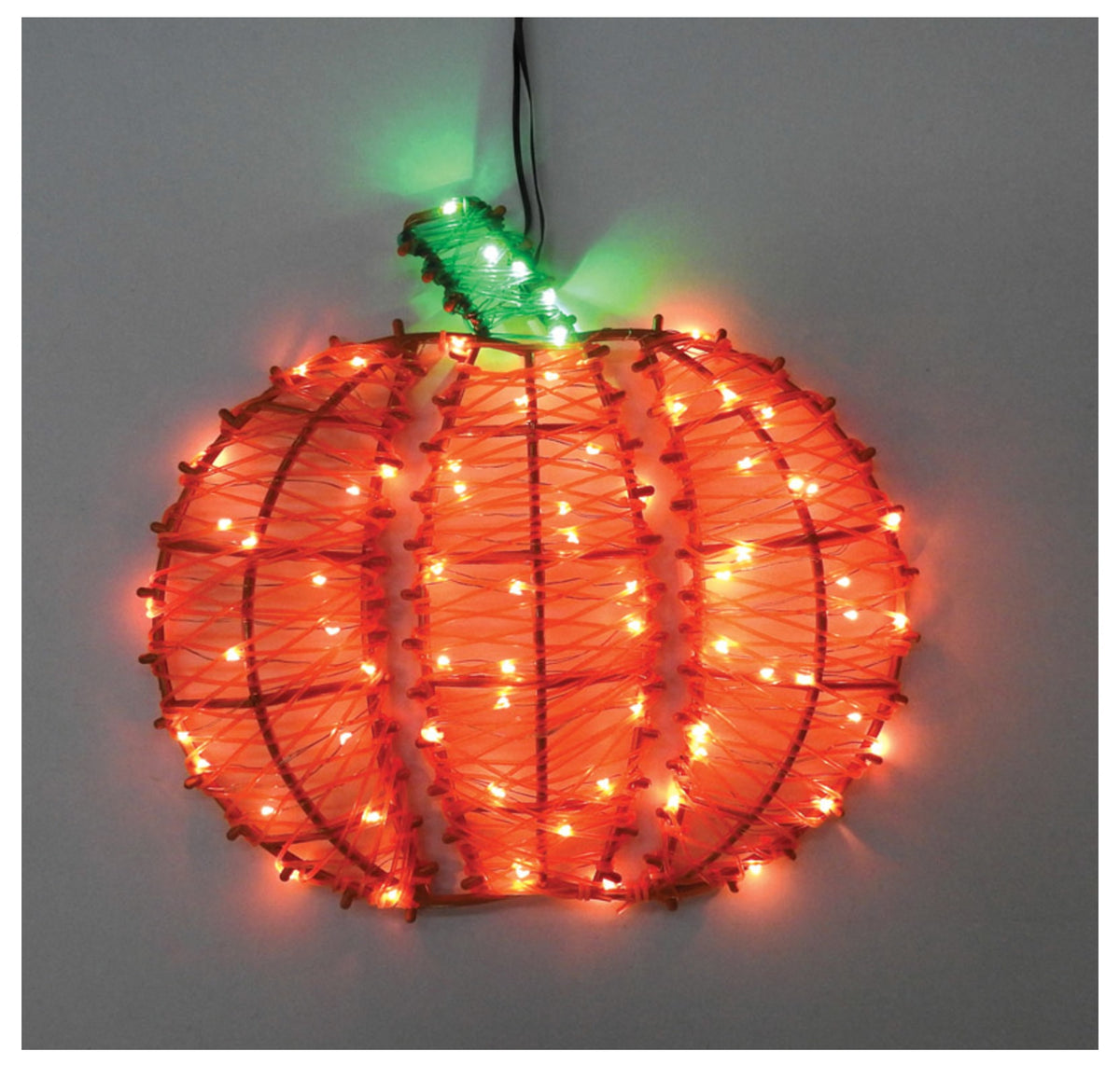 Celebrations 38111-71 LED Pumpkin Lighted Halloween Decoration, Orange