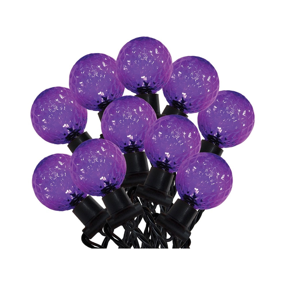 Celebrations 36408-71 LED Purple Faceted Globe Halloween Lights