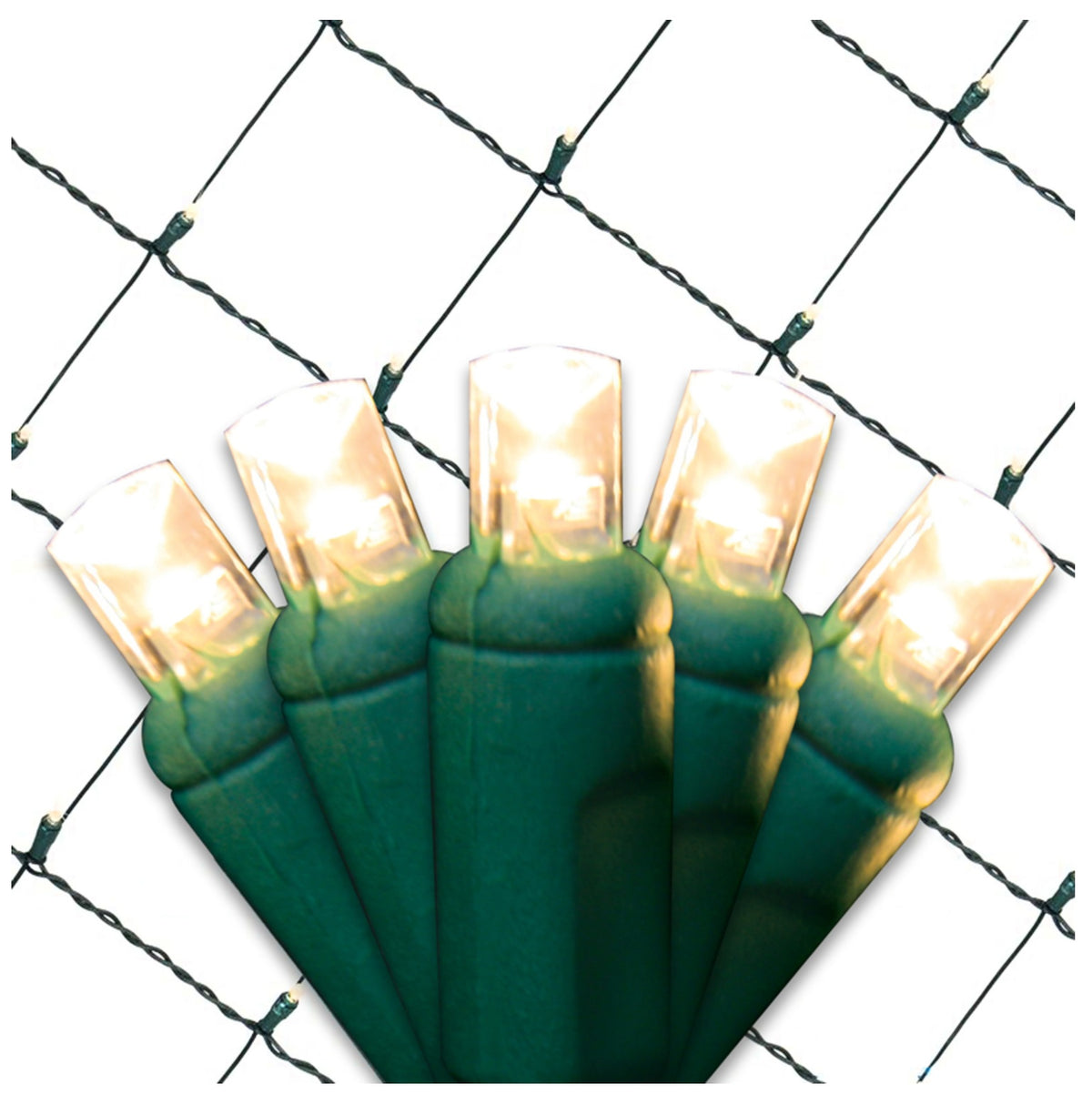 Celebrations LEDR-WA100NTWWA Platinum LED Net Christmas Light Set, 100 Lights