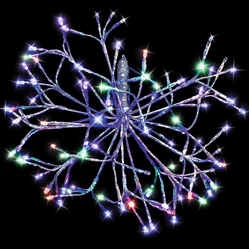 Celebrations LED-16SHS-SMUA Christmas LED Shimmer Sphere Light, Multicolored, 16"
