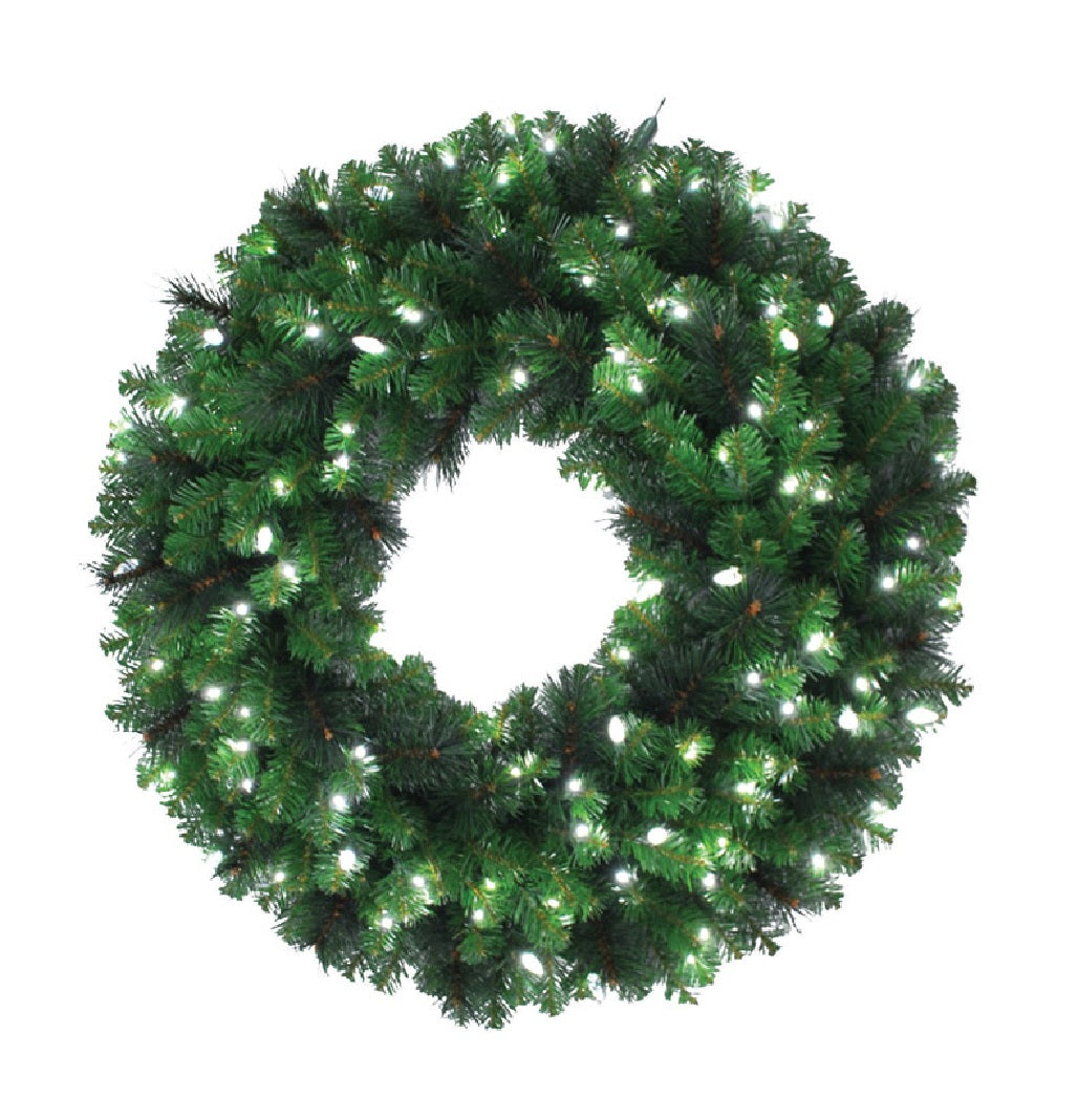 Celebrations MPWR-36-WAC6PWA Prelit LED Mixed Pine Christmas Wreath