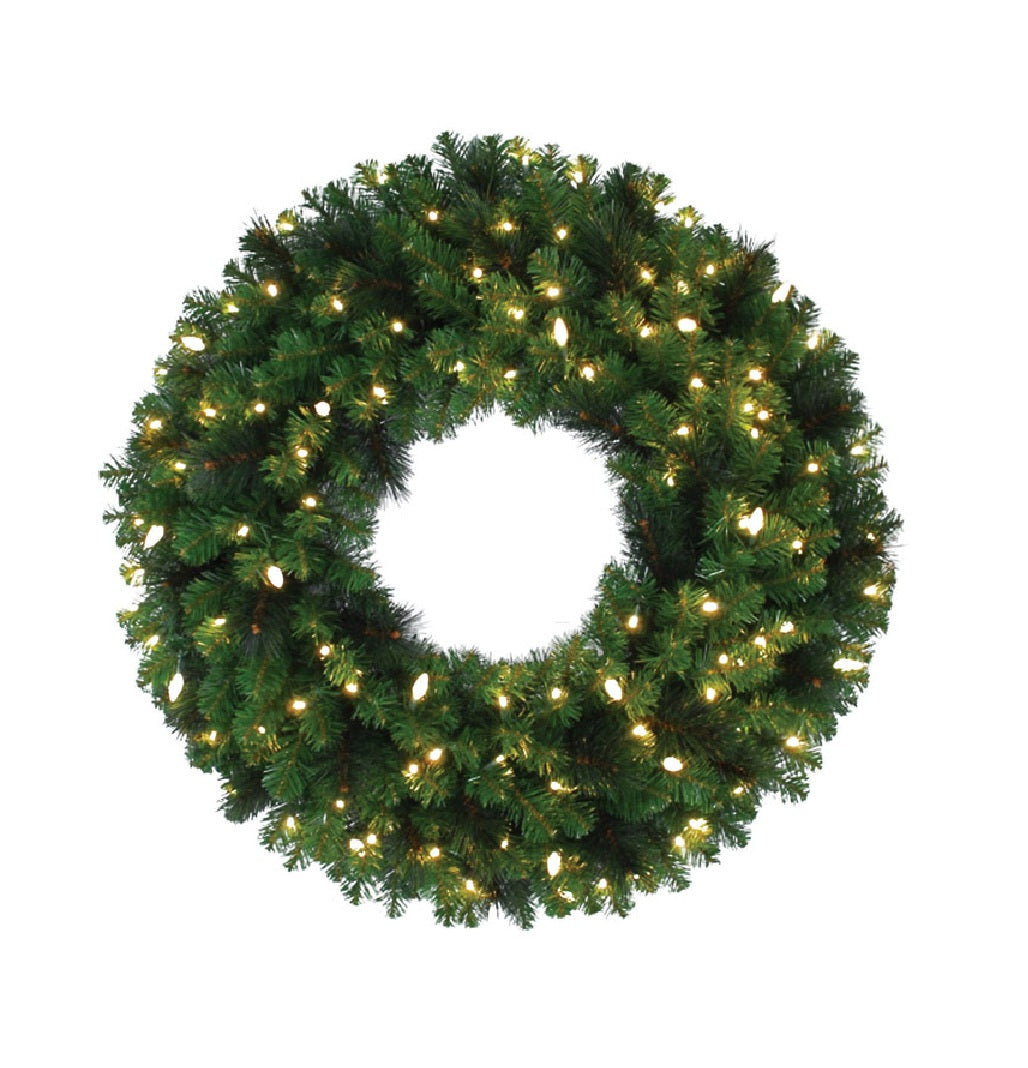 Celebrations MPWR-36-WAC6WWA Prelit LED Mixed Pine Christmas Wreath