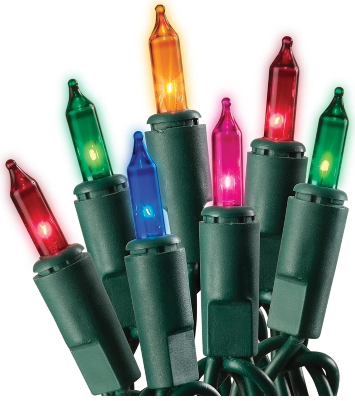 Celebrations 44801-71M Staylit Mini Commercial Christmas Light Set, 100 Lights