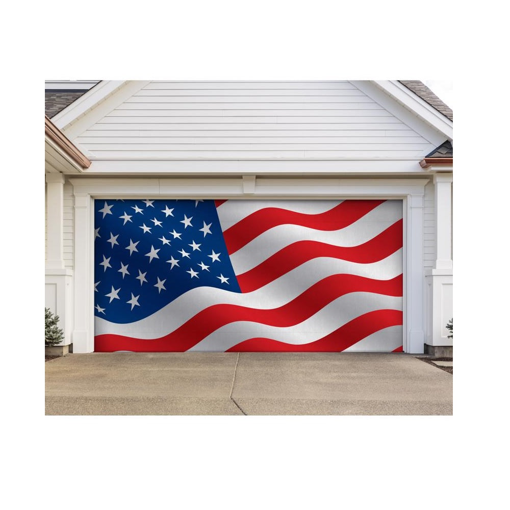 Celebrations RE2-07-16-007 Holiday Patriotic Christmas Window Decor, Polyester