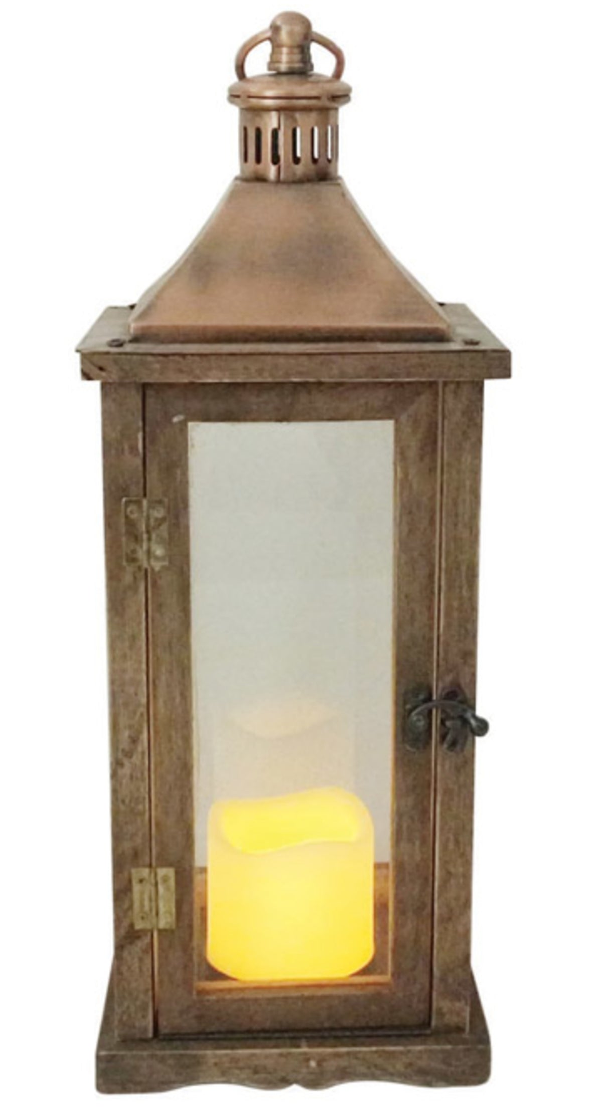 Celebrations SGW4903 LED Candle Christmas Lantern, Brown
