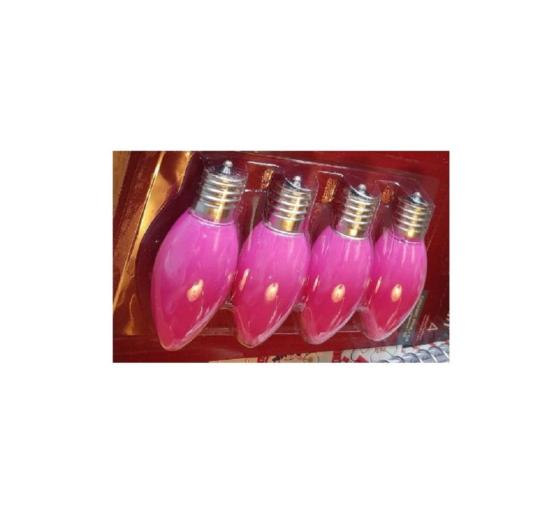 Celebrations UTTUL611 C9 Replacement Bulb, 7 W, Ceramic, Pink