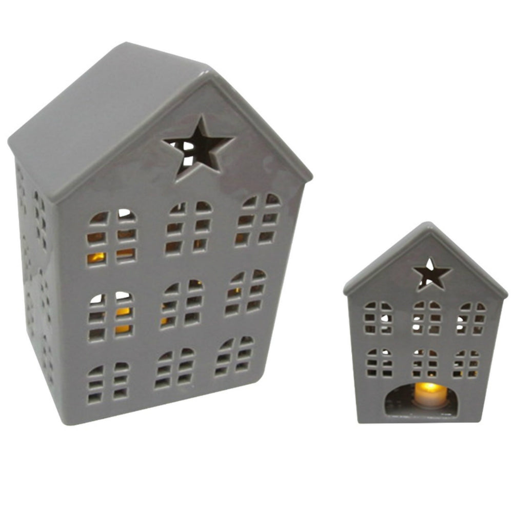 Celebrations XC16067 Christmas Light Up House, Grey