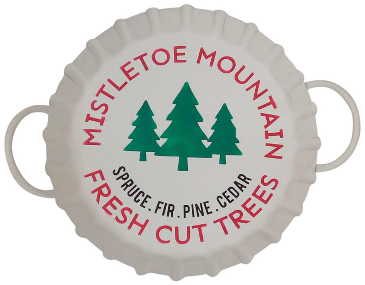 Celebrations XM17053 Mistletoe Mountain Christmas Tray, Multicolored