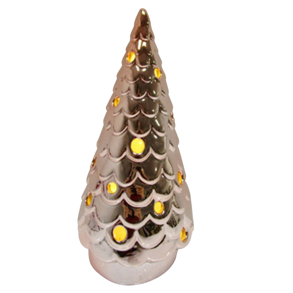 Celebrations XXC80107 Light-Up Christmas Tree Tabletop Decor, 8-3/4 In
